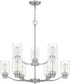 Acacia 9-light Chandelier Brushed Nickel