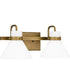Regency Medium 2-light Bath Light Weathered Brass