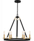 Graylyn 6-light Chandelier Matte Black