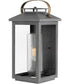 Atwater Coastal Elements  1-Light Large Outdoor Wall Mount Lantern in Ash Bronze