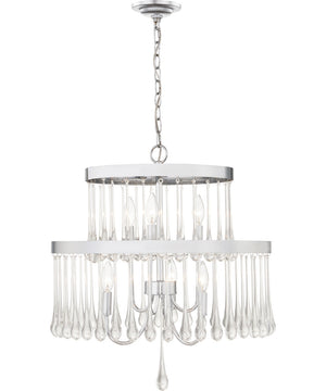 Alva 6-light Pendant Polished Chrome