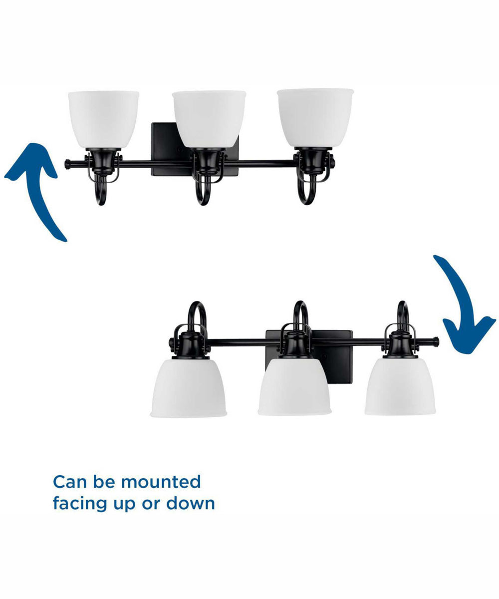 Presto 3-Light Coastal Bath Vanity Light Vintage Brass