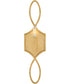 Leona 1-Light Large Sconce in Distressed Brass