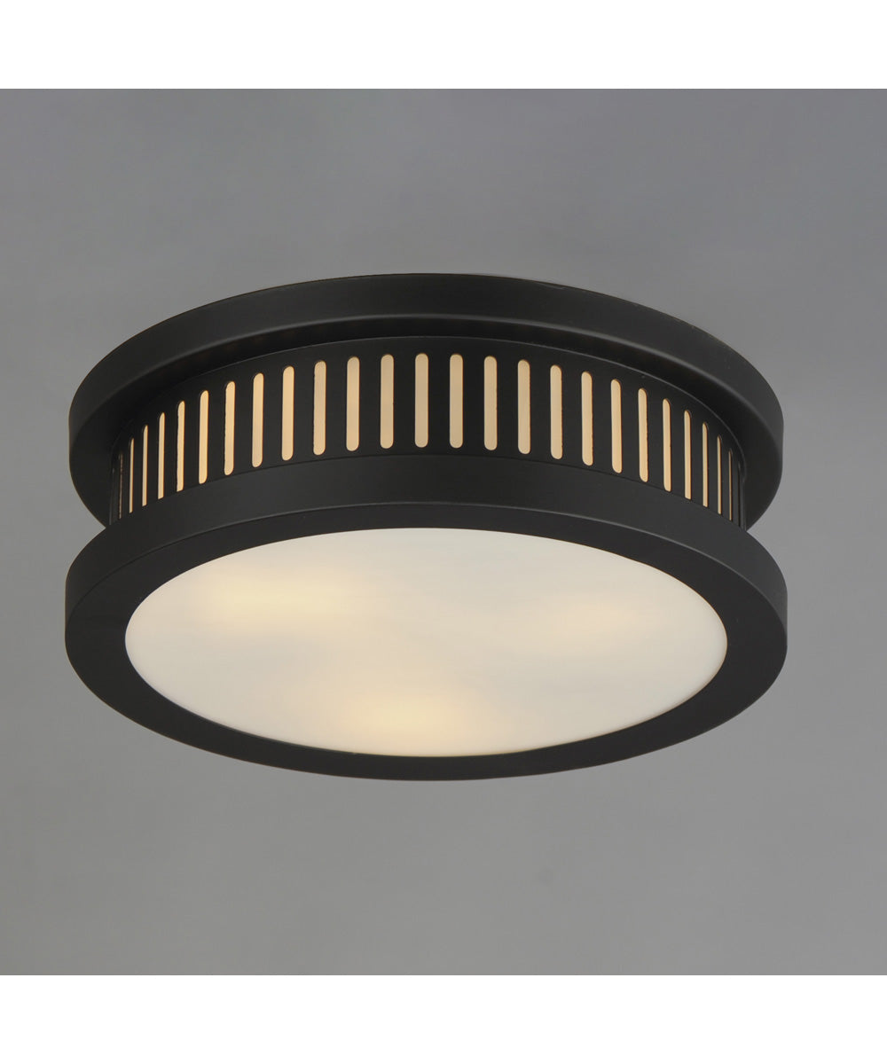 Oxford Outdoor 3-Light Flush Mount Black