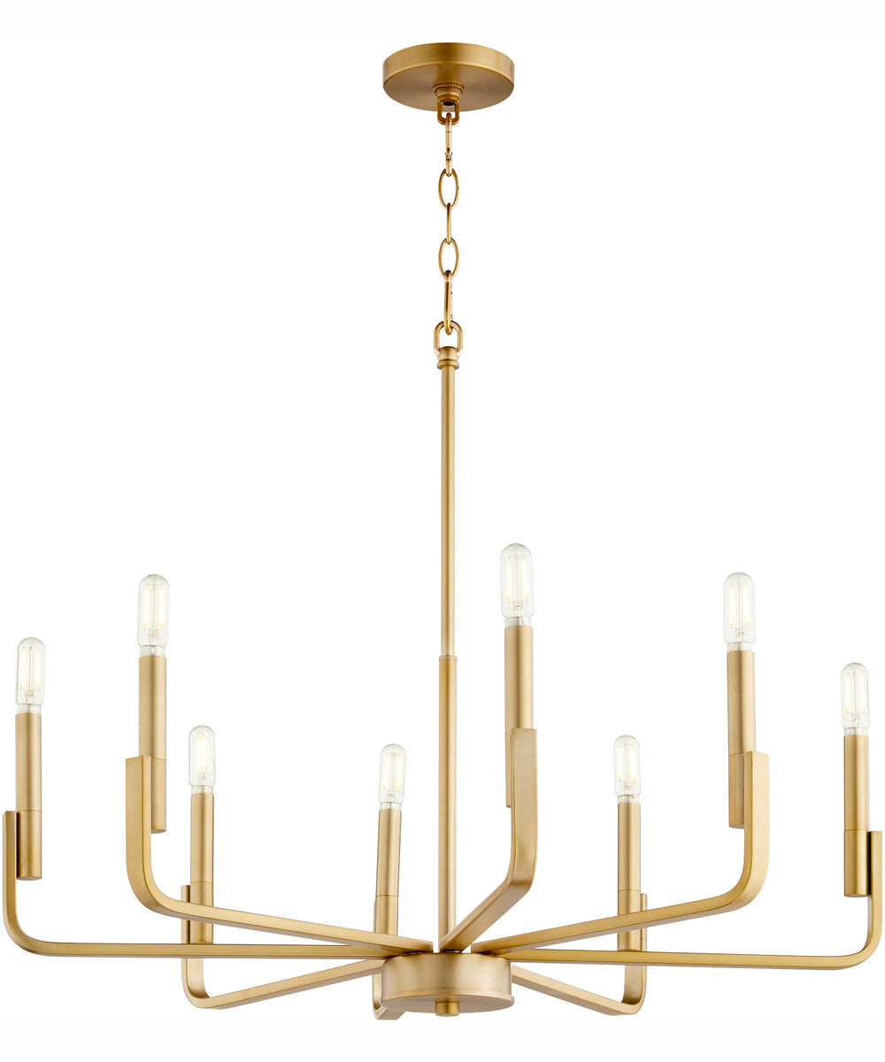 Tempo 8-light Chandelier Aged Brass