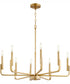 Tempo 8-light Chandelier Aged Brass