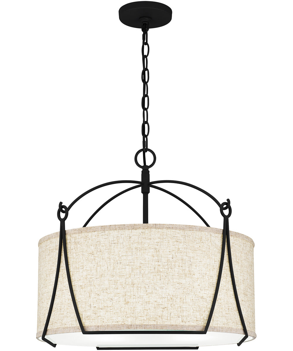 Adeline 4-light Pendant Earth Black