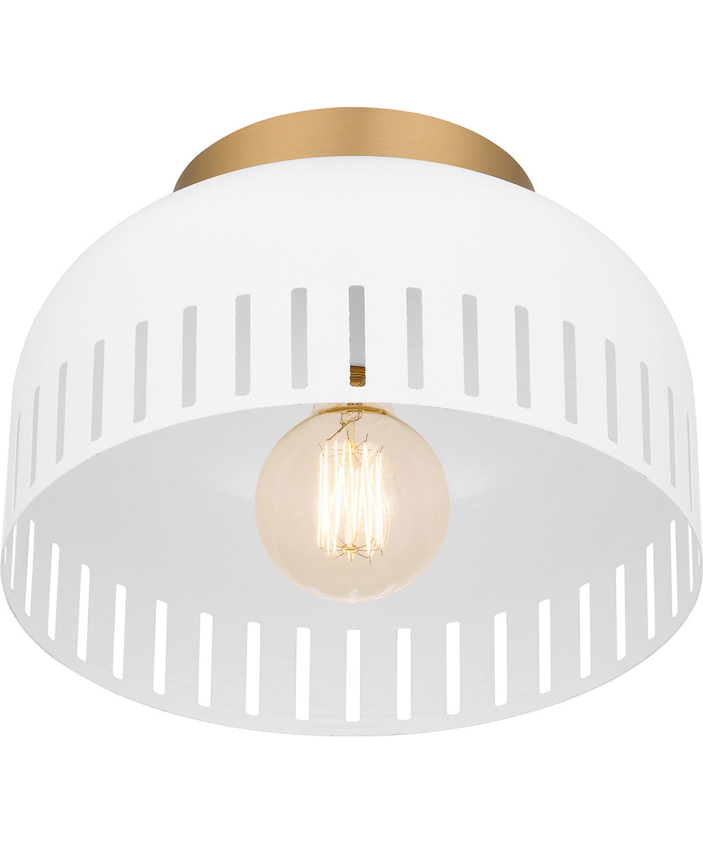 Quoizel Flush Mount Small 1-light Flush Mount Matte White