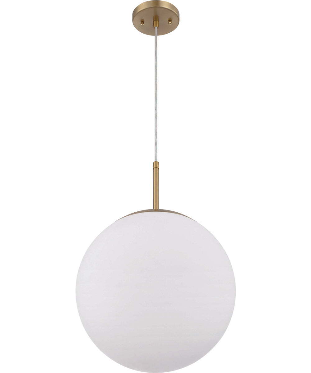 Gaze 1-Light Pendant Satin Brass