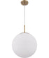 Gaze 1-Light Pendant Satin Brass