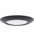 LED Flushmount 1-Light Flush Mount Flat Black