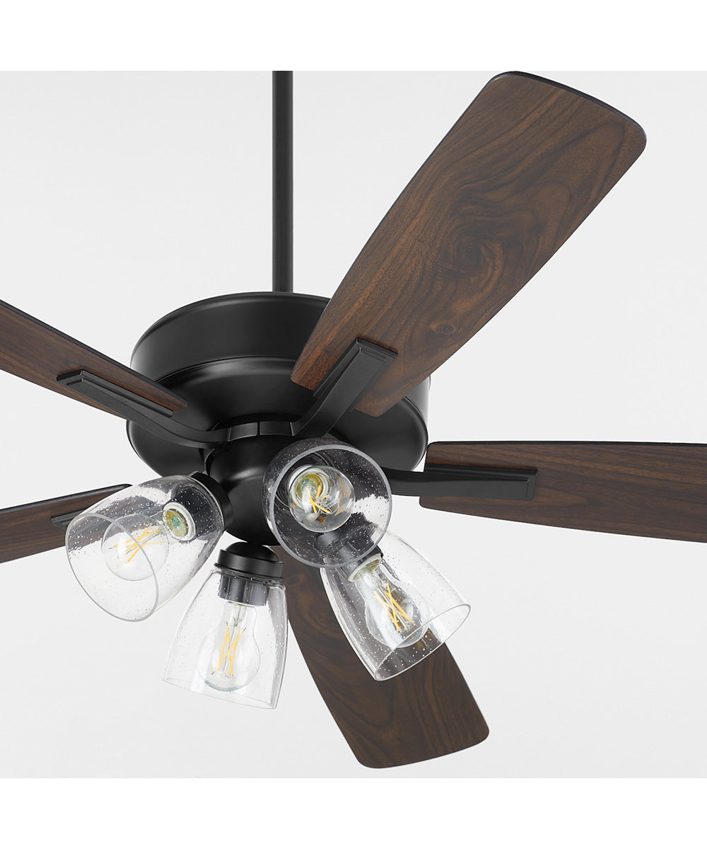 52" Ovation 4-light LED Ceiling Fan Matte Black