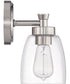 Henning 1-Light Wall Sconce Polished Nickel