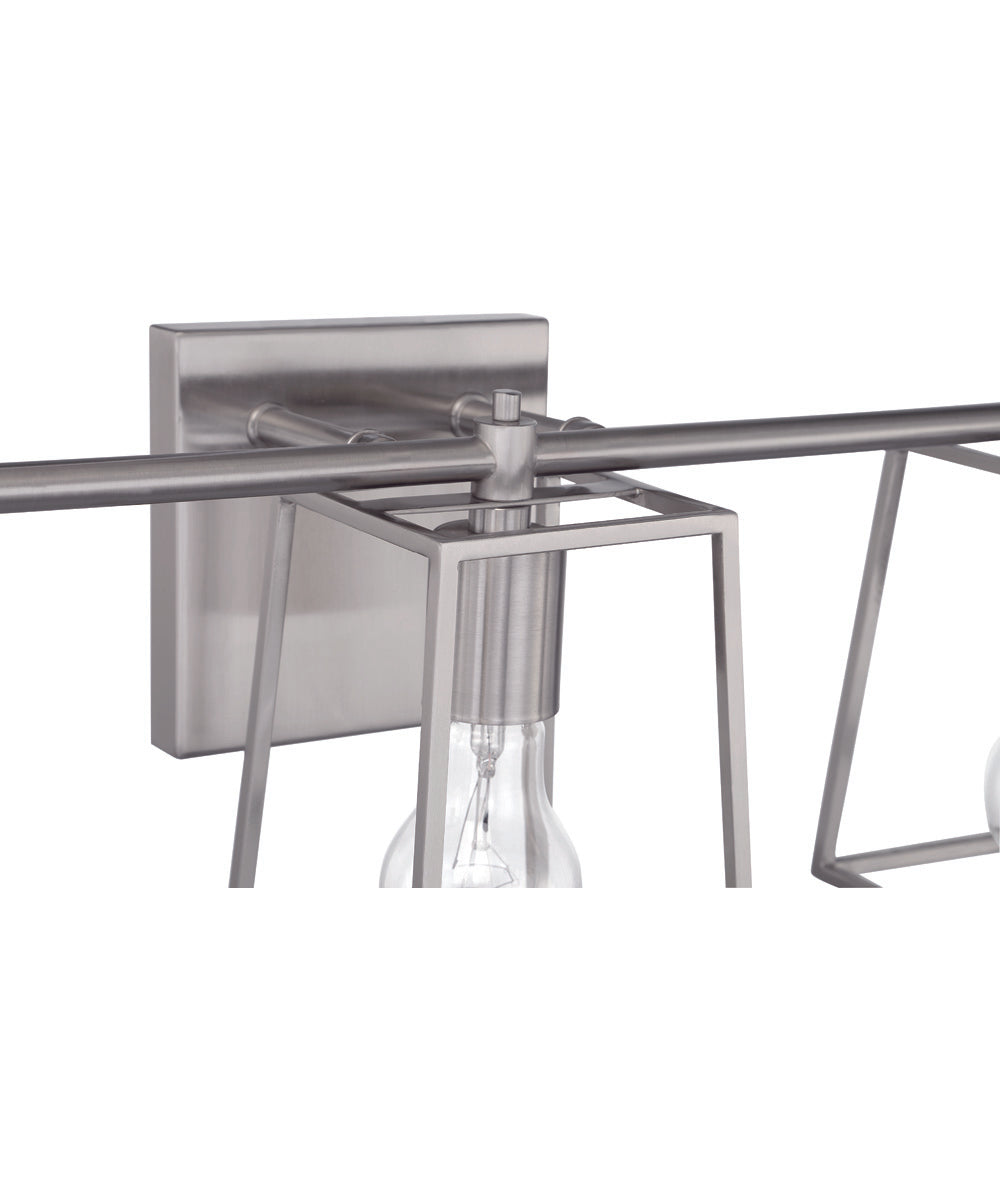 Dunn 3-Light Vanity Brushed Polished Nickel