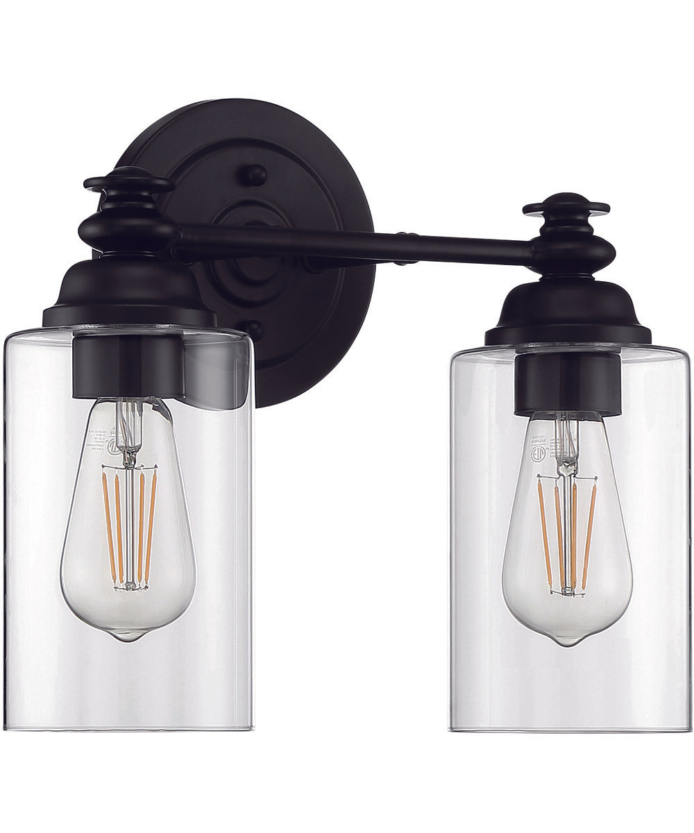 Dardyn 2-Light Vanity Flat Black