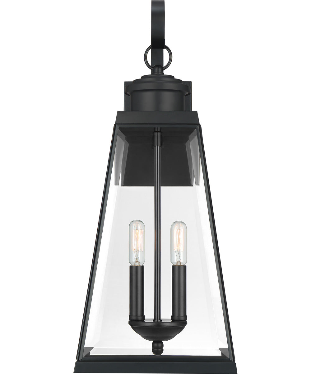 Paxton Large 2-light Outdoor Wall Light Matte Black