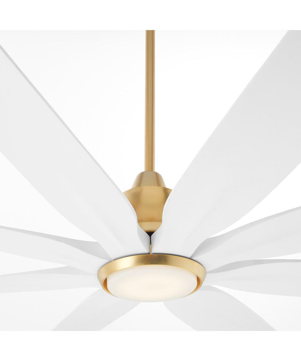 60" Rosales 1-light LED Patio Ceiling Fan Aged Brass