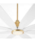 60" Rosales 1-light LED Patio Ceiling Fan Aged Brass