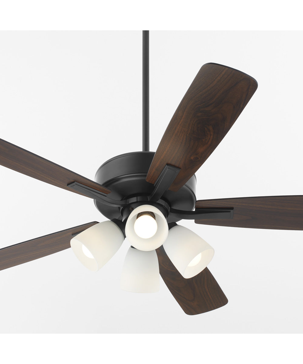 52" Ovation 4-light LED Ceiling Fan Matte Black