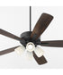 52" Ovation 4-light LED Ceiling Fan Matte Black