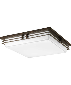 Helm 3-Light 18" LED Flush Mount Antique Bronze