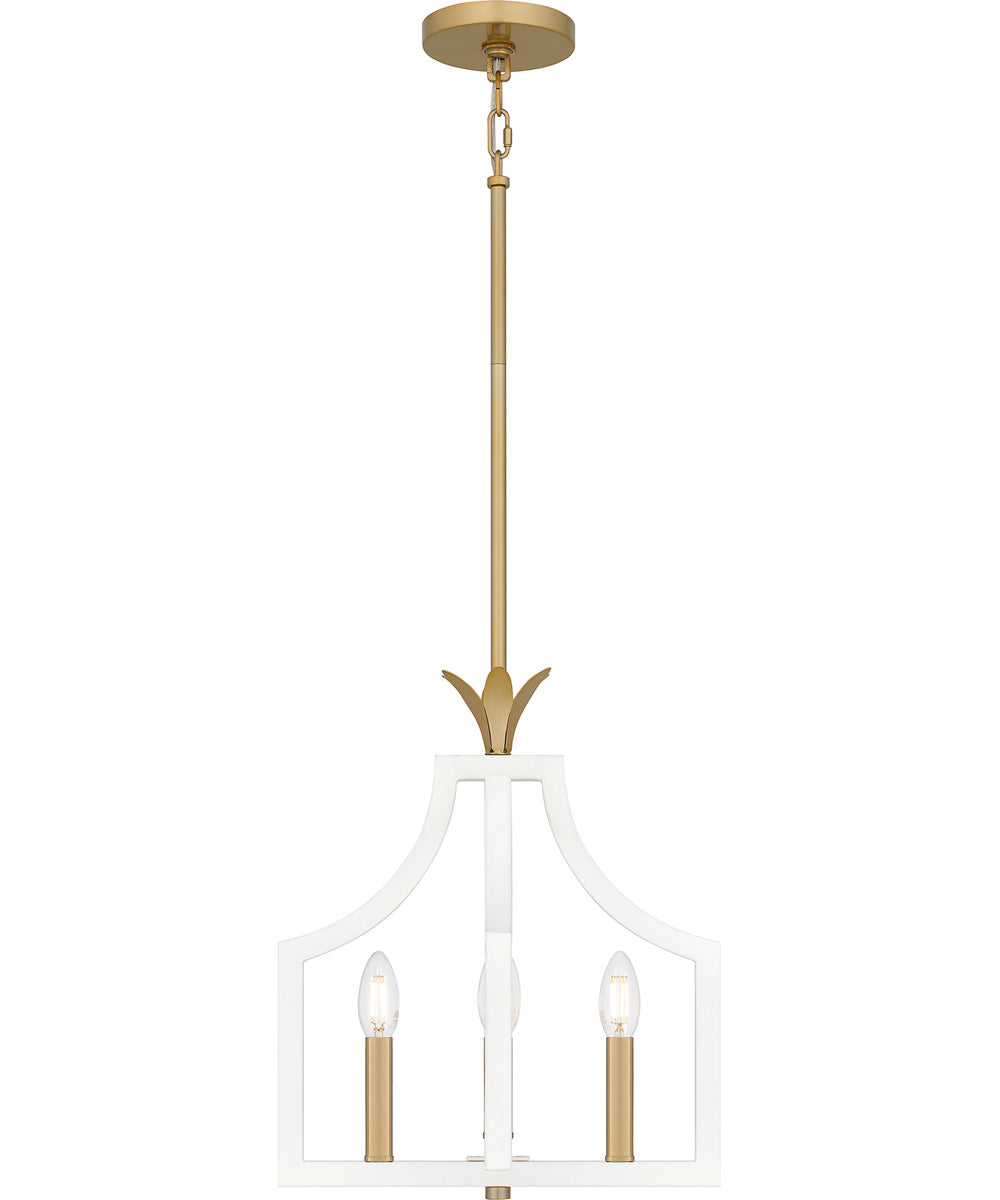 Dusty Lane 4-light Pendant Matte White