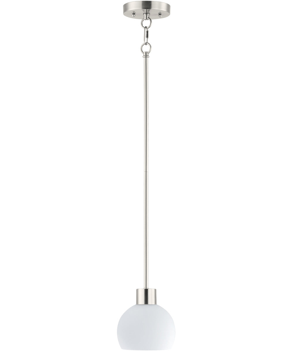Coraline 1-Light Mini Pendant Satin Nickel