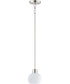 Coraline 1-Light Mini Pendant Satin Nickel