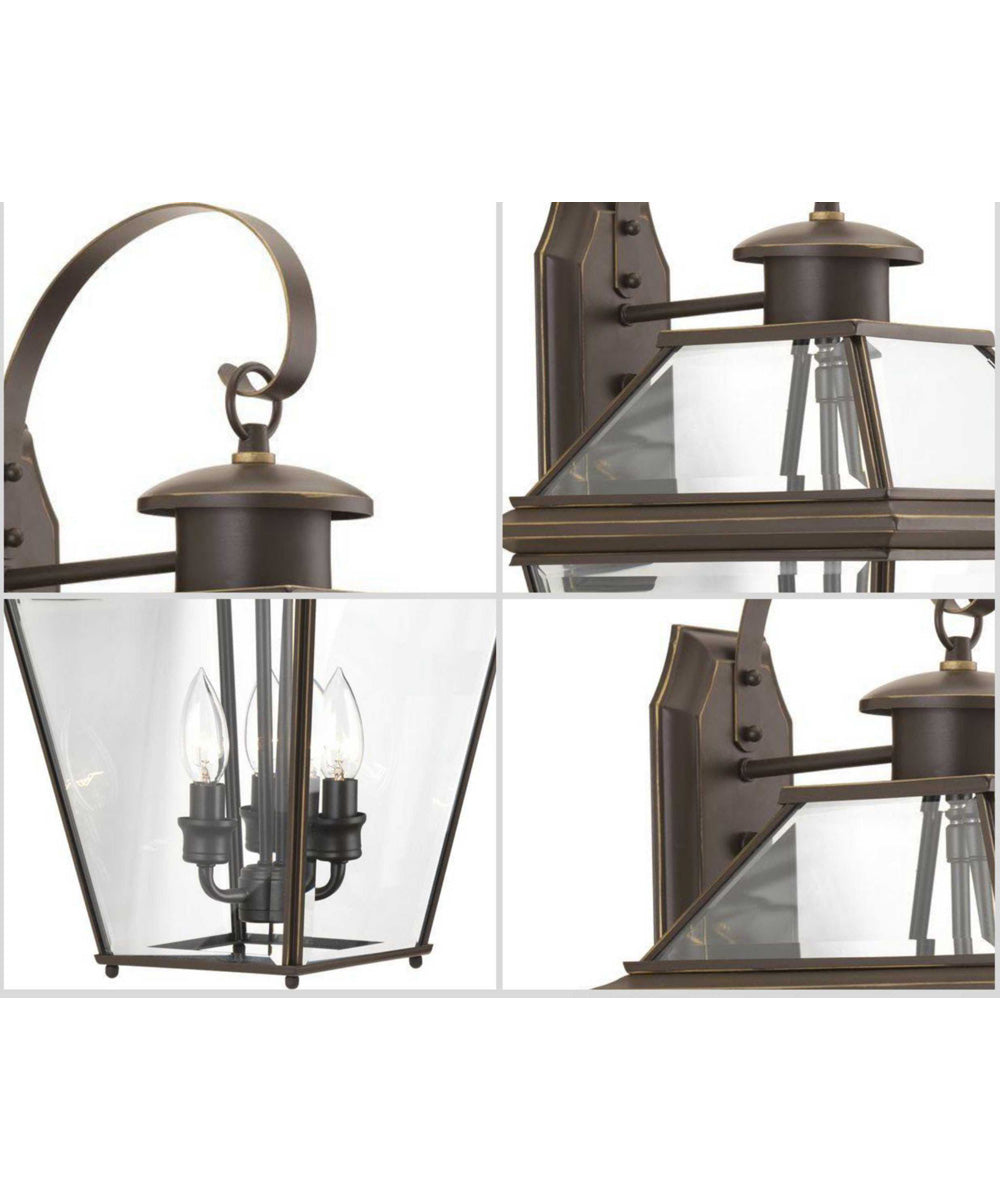 Burlington 3-Light Large Wall Lantern Antique Bronze