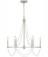 Brigitta 6-light Chandelier Brushed Nickel