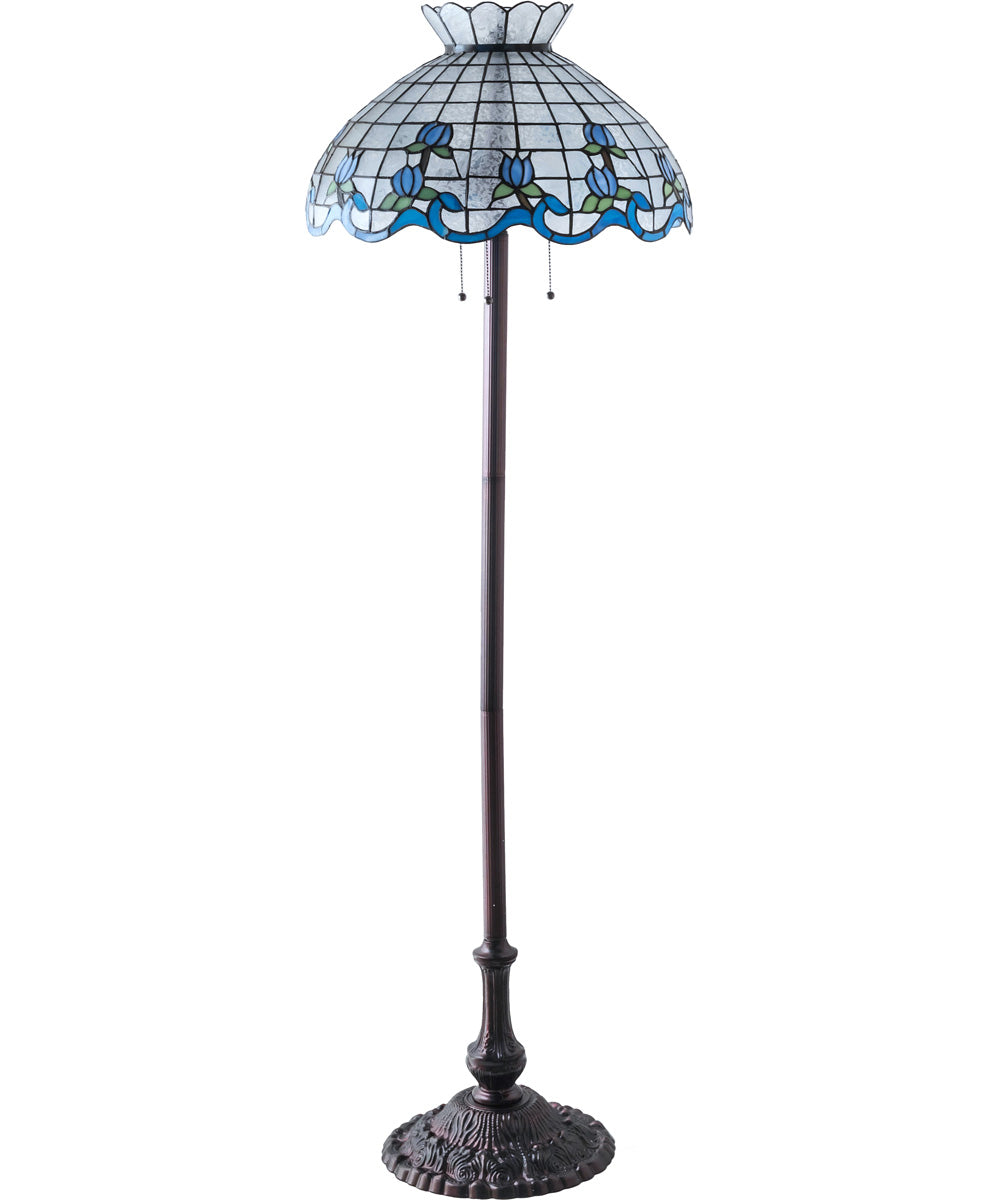 62" High Roseborder Floor Lamp