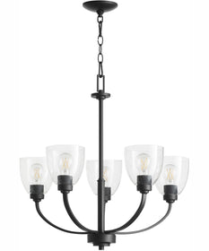 Reyes 5-light Chandelier Textured Black