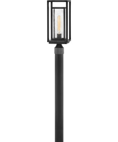 1-Light Medium LED Post Top or Pier Mount Lantern 12v in Black