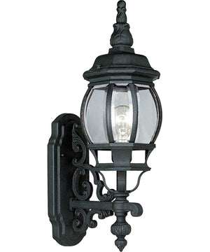 Onion Lantern 1-Light Wall Lantern Textured Black