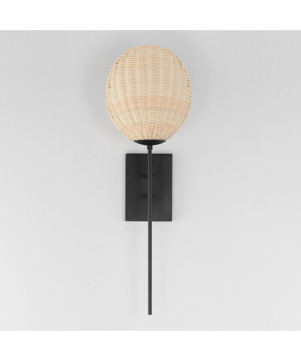 Maldives 1-Light Sconce Black