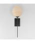 Maldives 1-Light Sconce Black