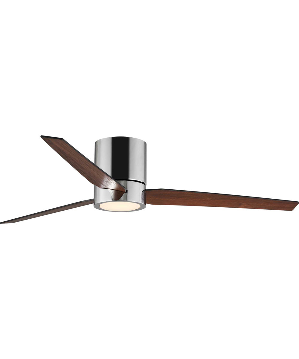Braden 56" 3-Blade Indoor Hugger Ceiling Fan Polished Chrome