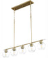 Volan 5-light Pendant Aged Brass