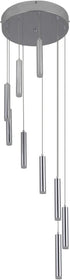 12"W Lexi 9-Light LED Pendant Light Chrome