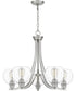 Pruitt 5-light Chandelier Brushed Nickel