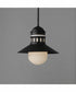 Admiralty 1-Light Outdoor Pendant Black