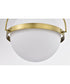 Lakeshore 1-Light Close-to-Ceiling Natural Brass
