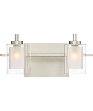 Kolt Medium 2-light Bath Light Brushed Nickel