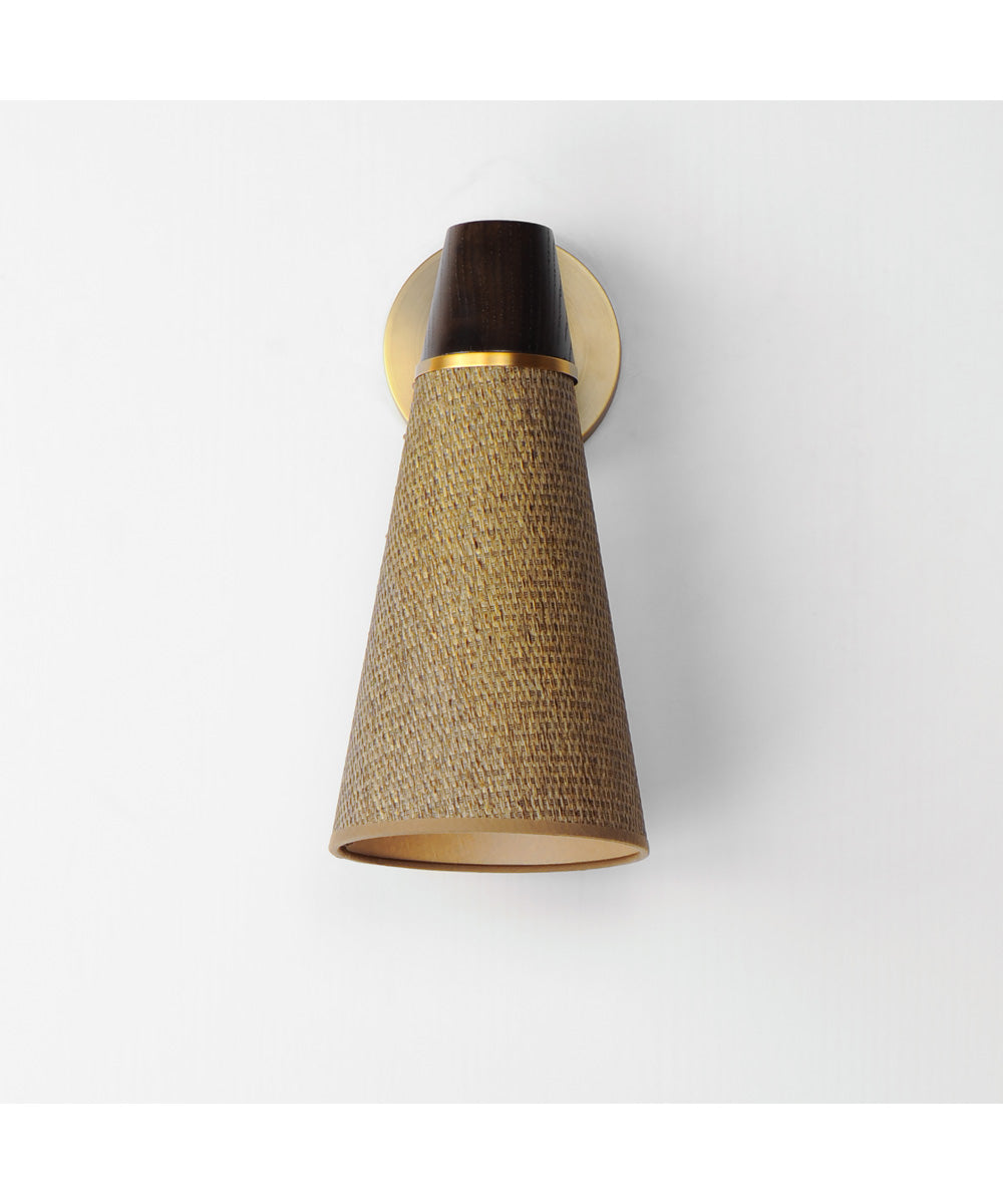 Sumatra 1-Light Sconce Natural Aged Brass