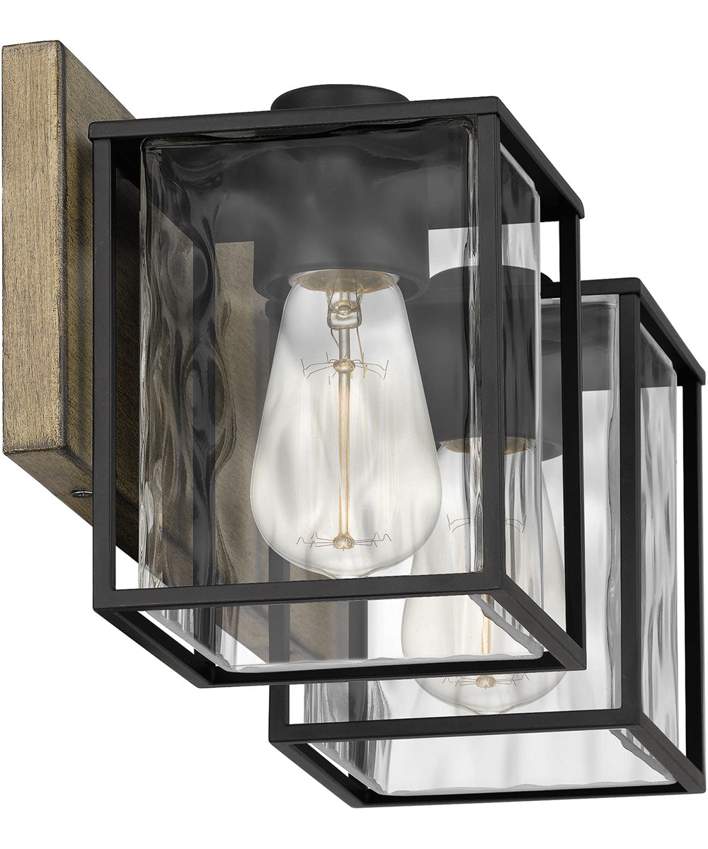 Holsten Medium 2-light Bath Light Matte Black