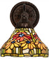 8" Wide Tiffany Poinsettia Wall Sconce