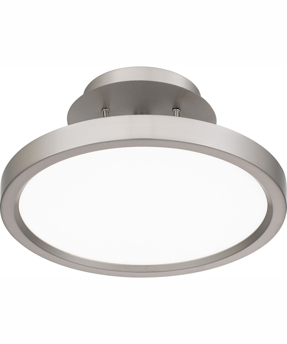 Outskirts Small Semi Flush Mount Brushed Nickel