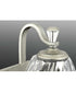 Anjoux 4-Light Clear Water Glass Luxe Bath Vanity Light Silver Ridge