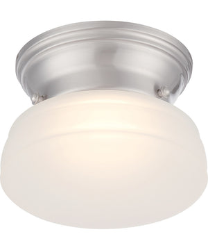 6"W Bogie 1-Light Close-to-Ceiling LED Brushed Nickel