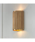 Donovan 2-Light Sconce White Wash and Matte Brass
